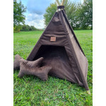 TeePee stan Golden dog 75 x 75 x 90 cm - strieborné labky